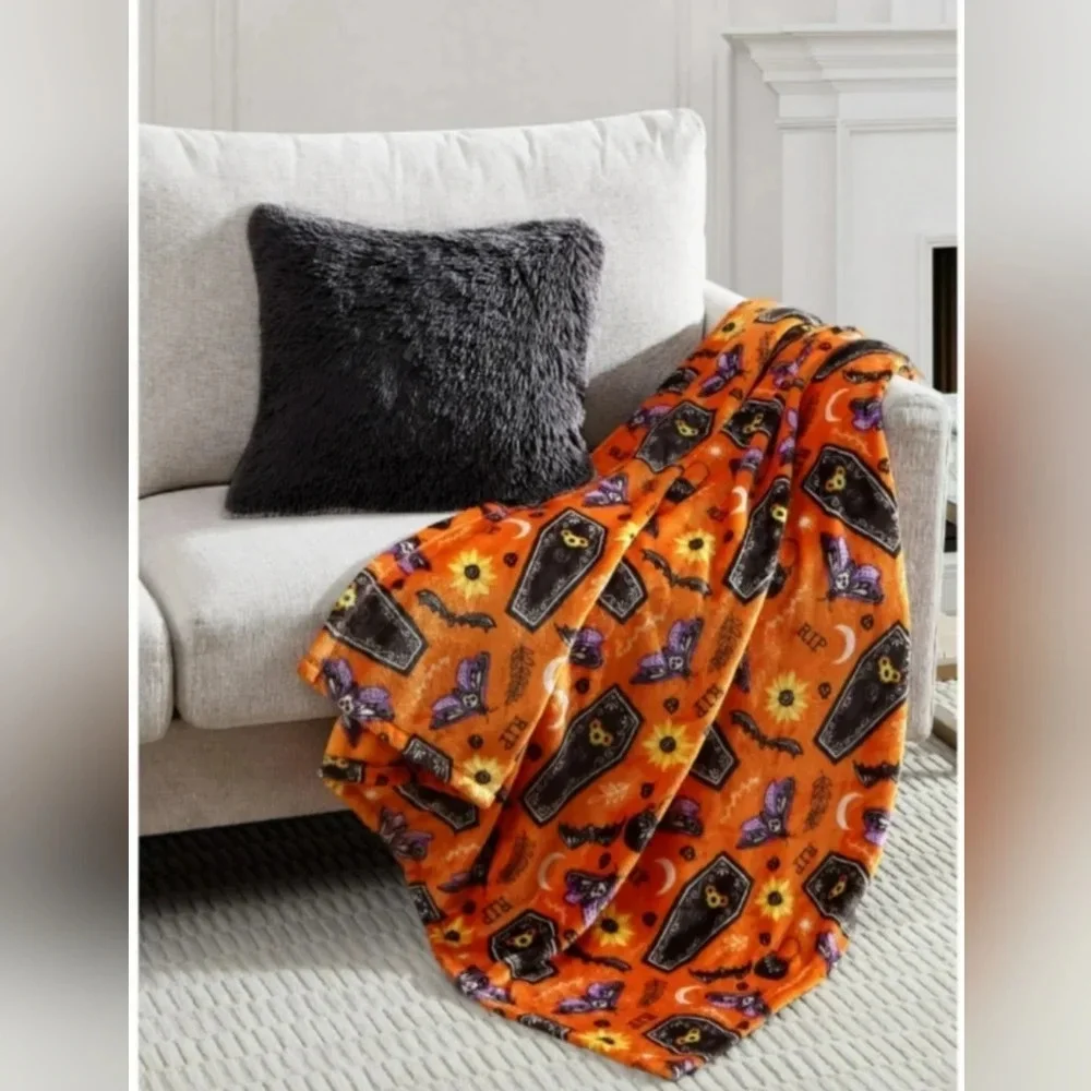 Halloween Velvet Plush Blanket Throw 50 inches by 60inches